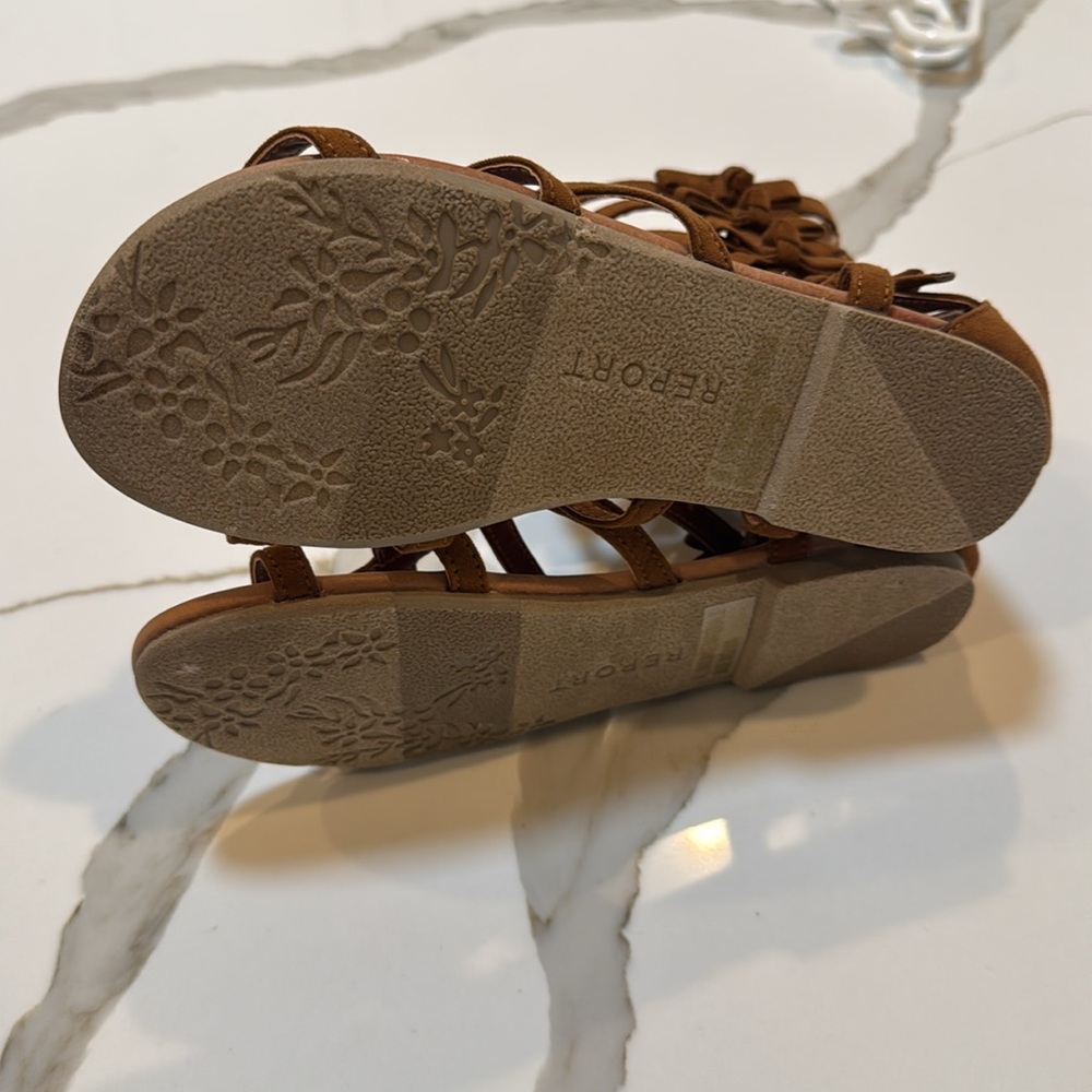 NEW Girls Report Brown Gladiator Sandals size 3 - Picture 5 of 6
